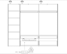 Lade das Bild in den Galerie-Viewer, Kleiderschrank Caccaro