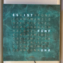 Lade das Bild in den Galerie-Viewer, Qlocktwo Uhr 45 x 45cm für Wandmontage oder zum Aufstellen