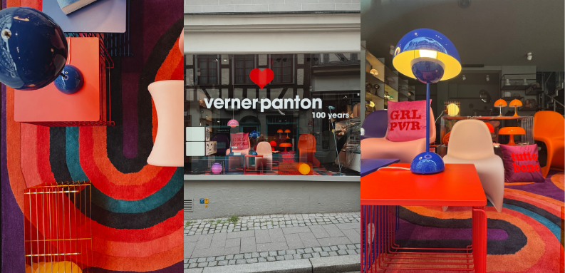 Unser neues Schaufenster Verner Panton 100 Jahre