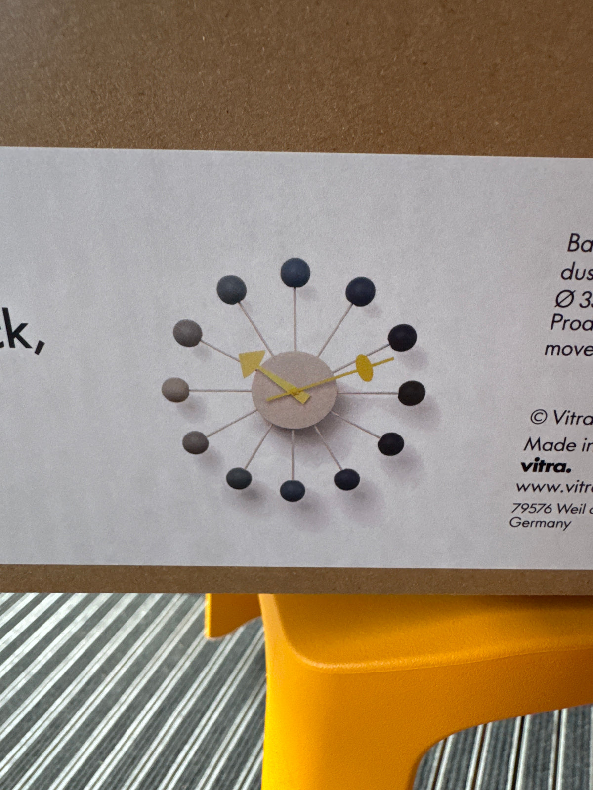 Wanduhr Ball Clock vitra - limited