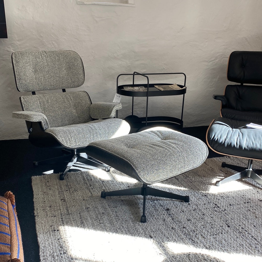 Eames Lounge Chair Sessel & Ottoman in Stoff Nubia