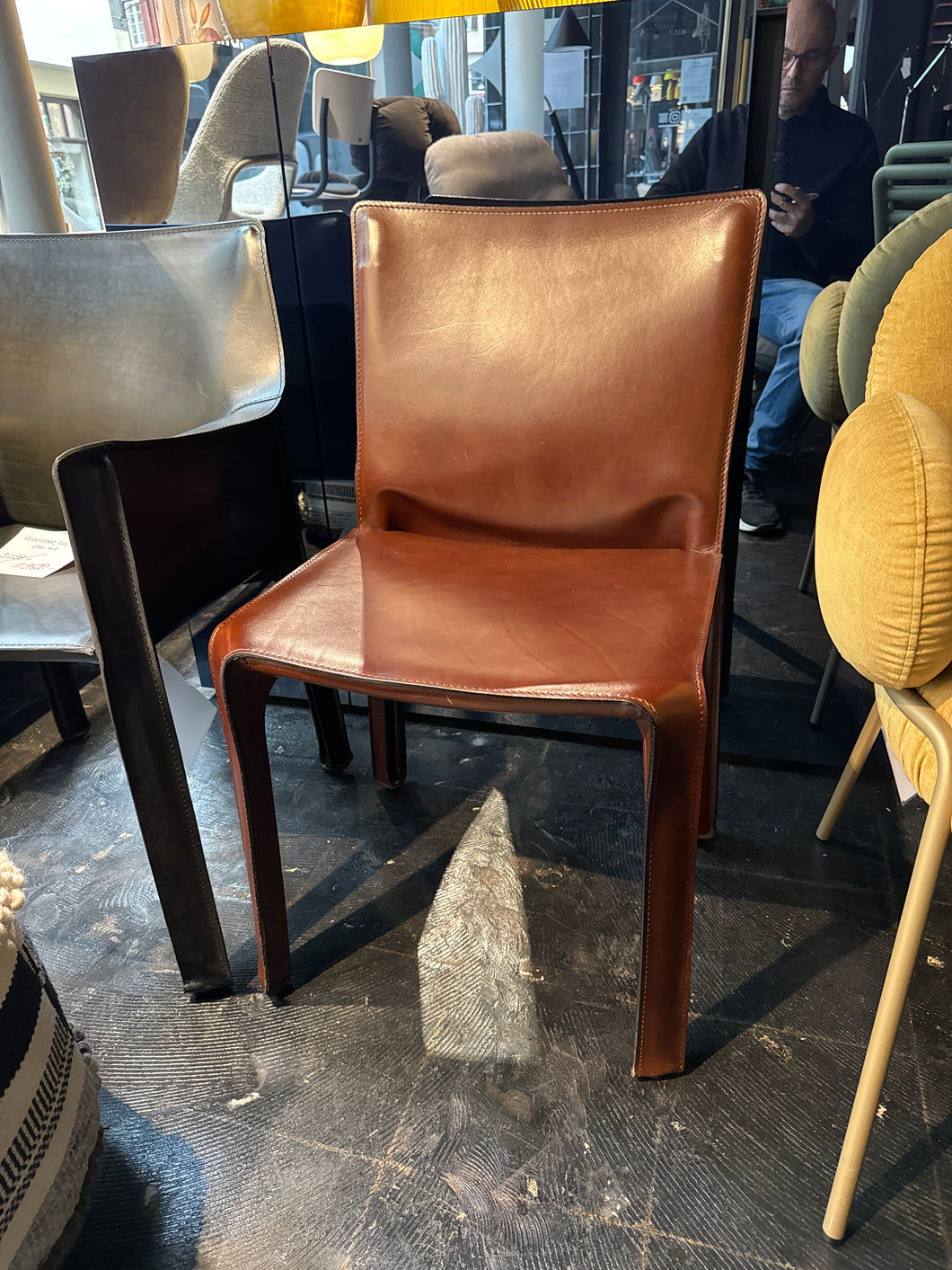 CAB Kernleder Stuhl
