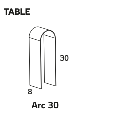 Tischbogen für Akkuleuchte Perdue - magnetisch