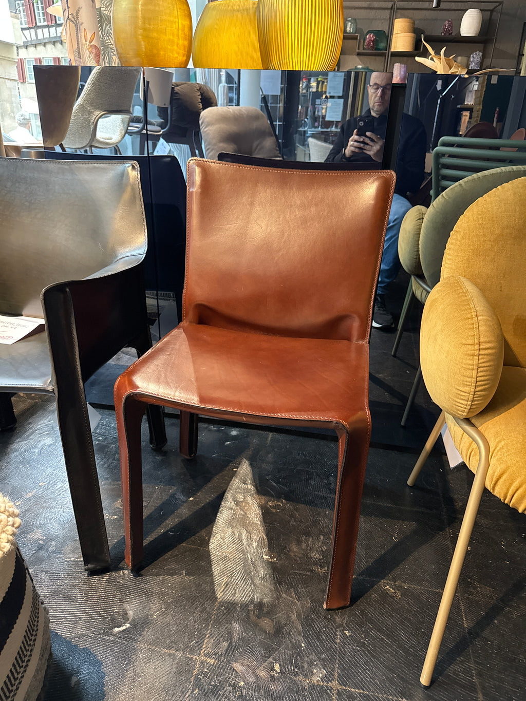 CAB Kernleder Stuhl