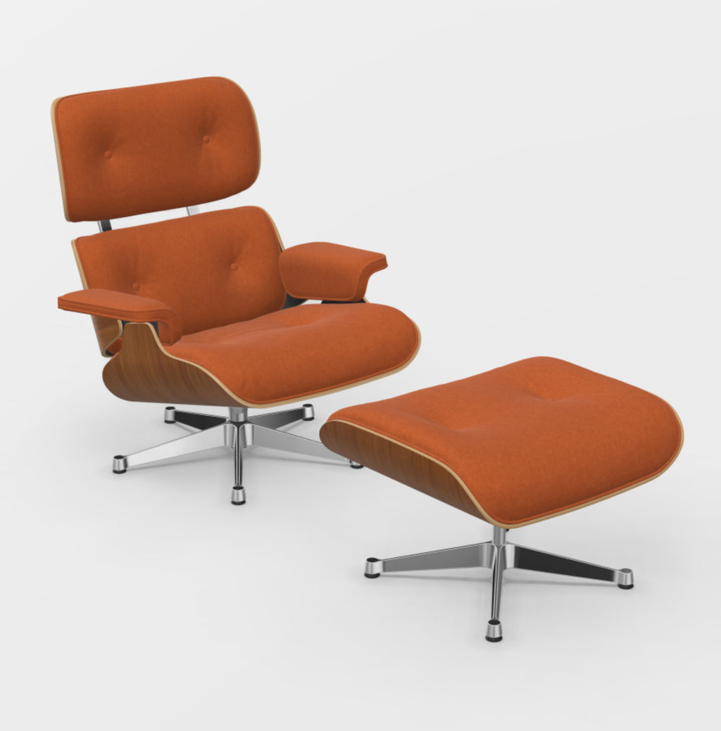 Eames Lounge Chair Sessel mit Ottomane von vitra