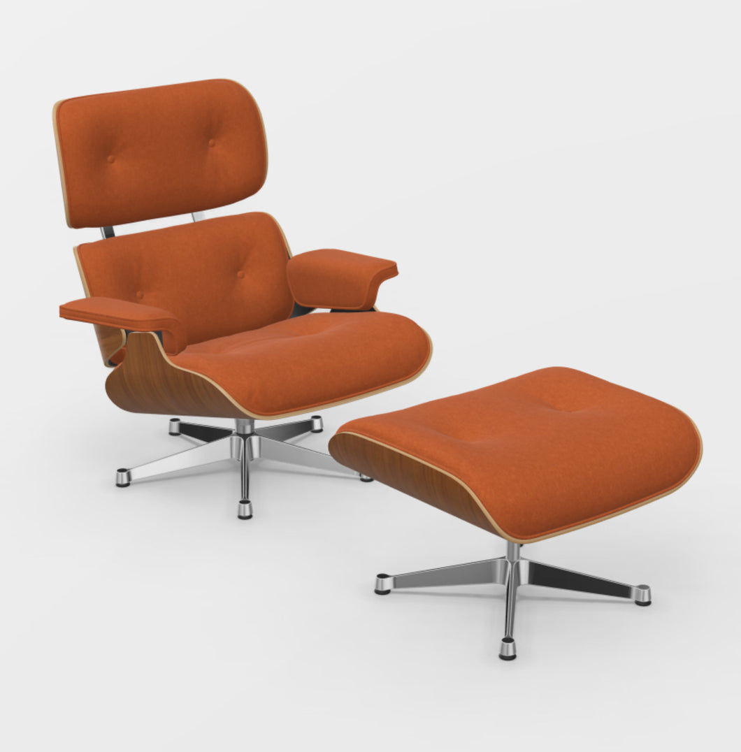 Eames Lounge Chair Sessel mit Ottomane von vitra