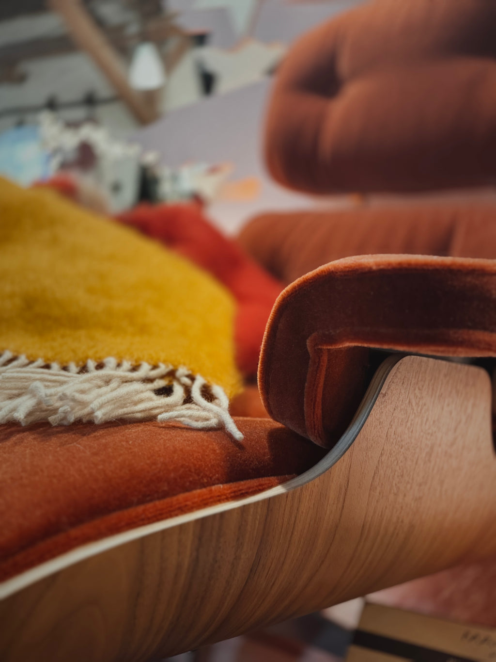 Eames Lounge Chair Sessel mit Ottomane von vitra