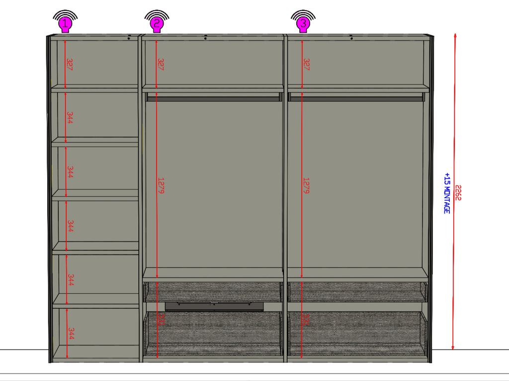 Kleiderschrank Caccaro