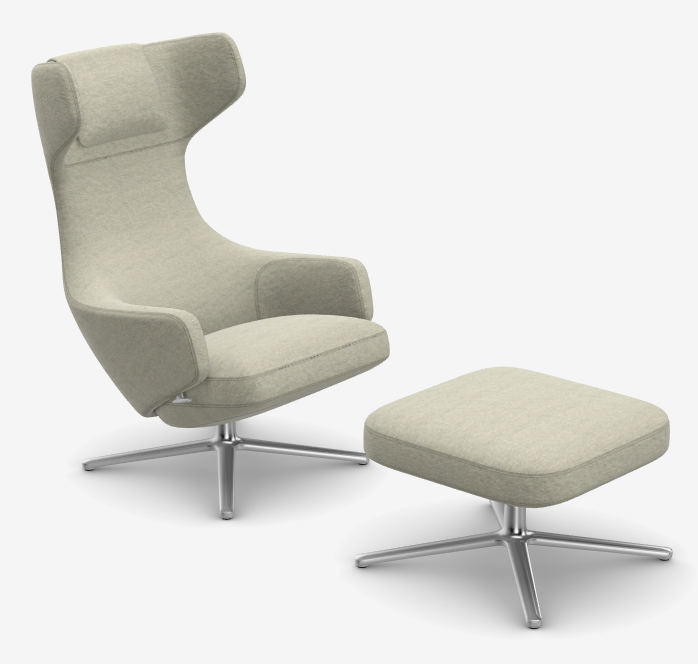 Sessel Grand Repos mit Ottoman von vitra