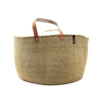 Kiondo floor basket | Black with handles XXL