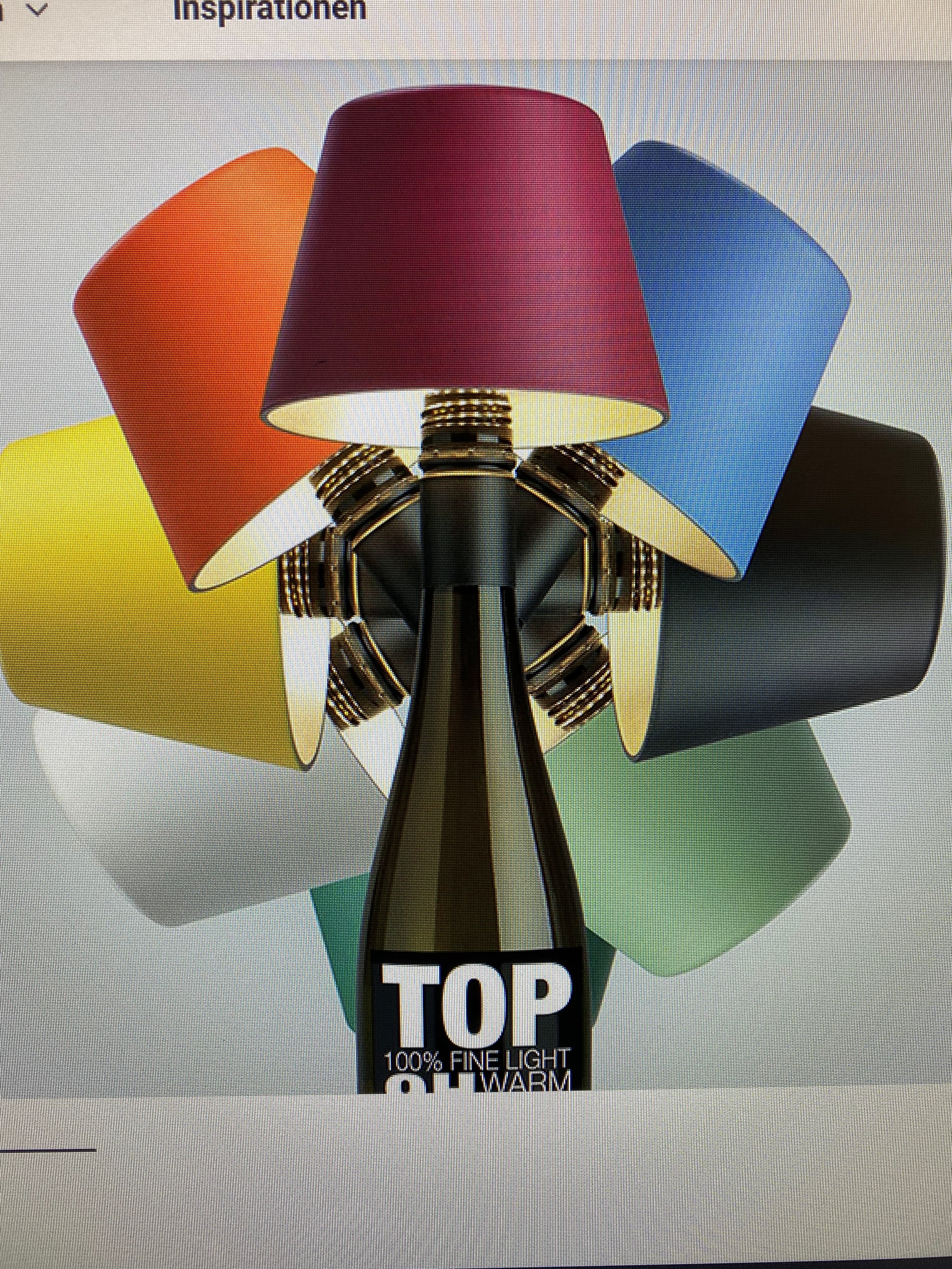 Akkuleuchte Top 2.0 RGB Flaschenleuchte