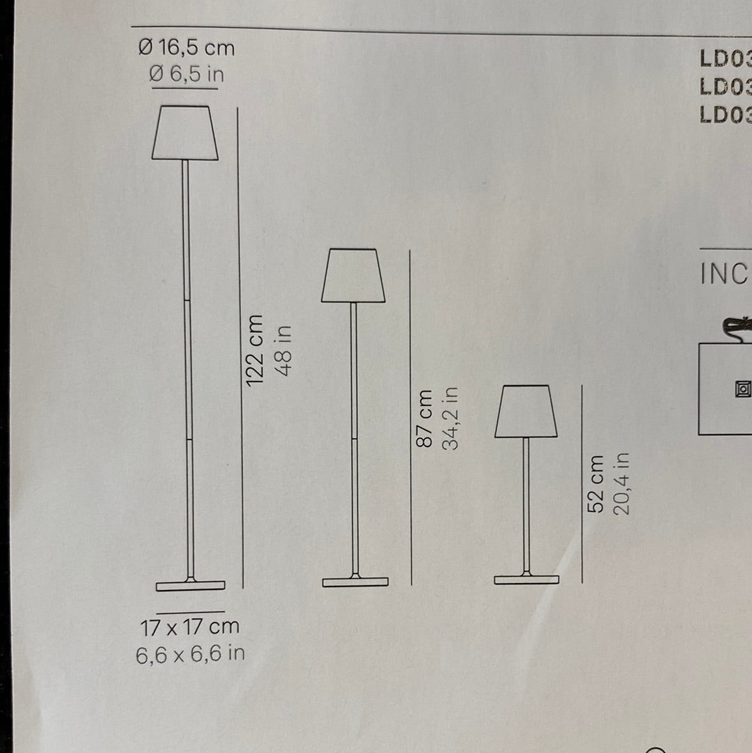 Stehleuchte mit Akku - Aktionspreis