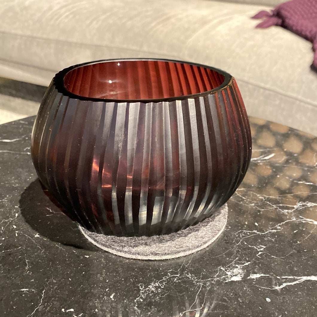 Guaxs Vase „Nagaa“ Tealight amethyst